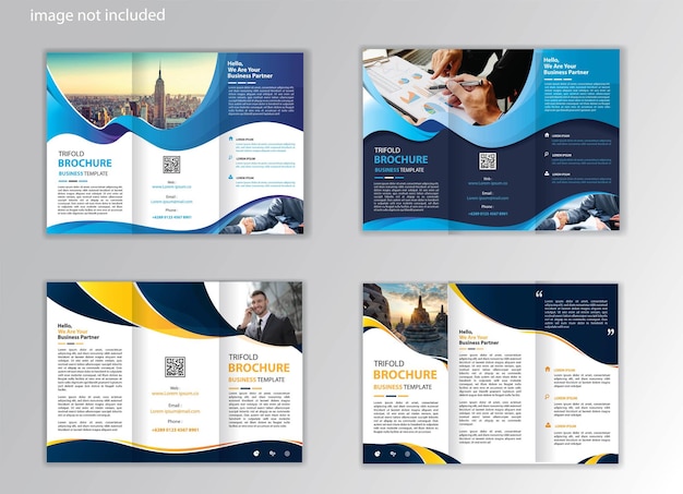 trifold brochure template for promotion marketing