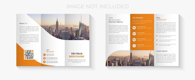 Trifold brochure template