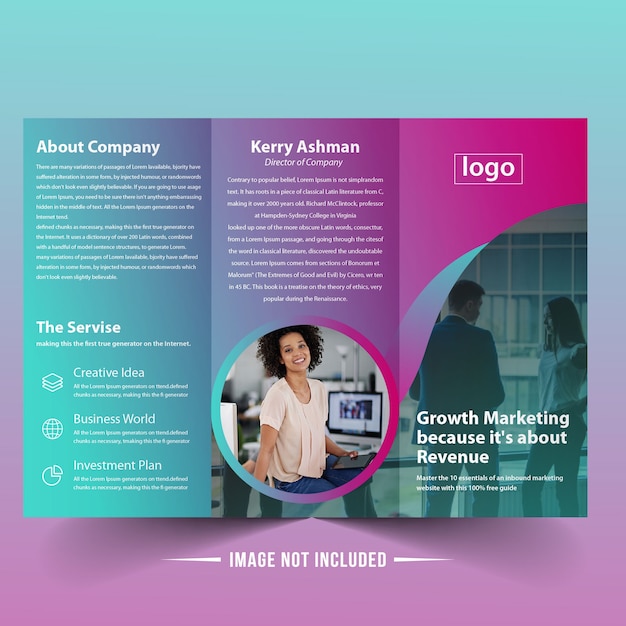 Trifold brochure template