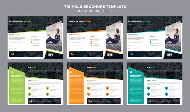 Trifold brochure template