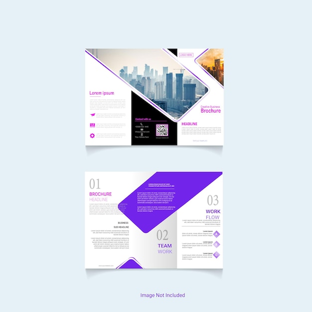 Trifold brochure vector file