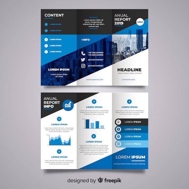 Trifold business brochure