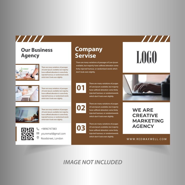 Вектор брошюра trifold business