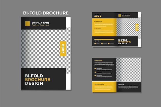 Trifold Corporate Brochure Design Template (Vorm voor een drievoudige brochure)