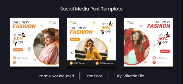 Trifold modern brochure template design