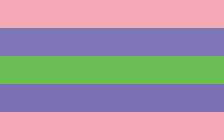 Vector trigender pride flag sexual identity pride flag