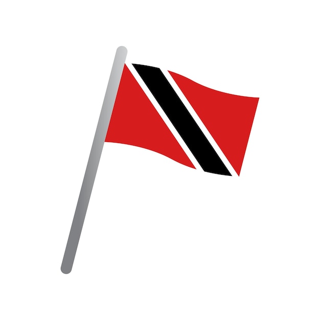 trinidad tobago flag icon vector