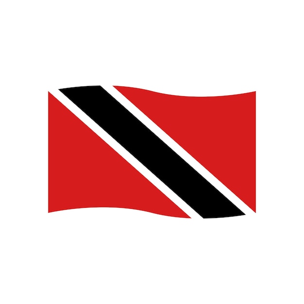 trinidad tobago flag icon vector