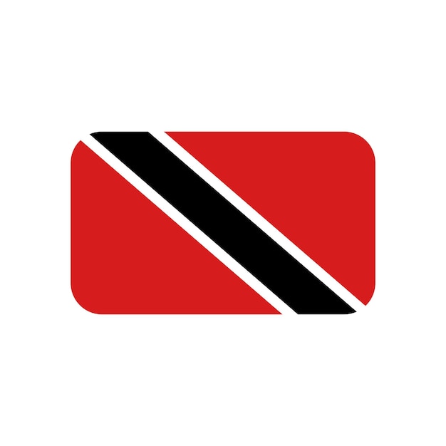 trinidad tobago flag icon vector