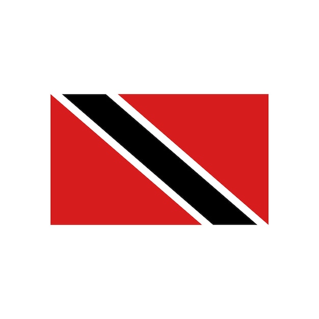 trinidad tobago flag icon vector