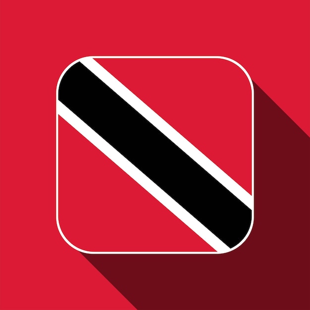 Trinidad and Tobago flag official colors Vector illustration