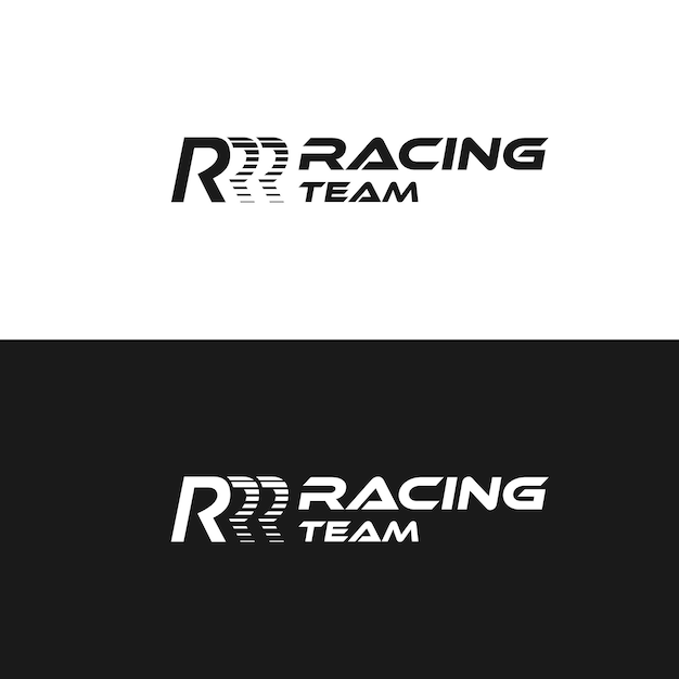 Triple R racing automotive logo ontwerp vector