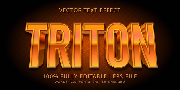 Triton oranje esport-teksteffect