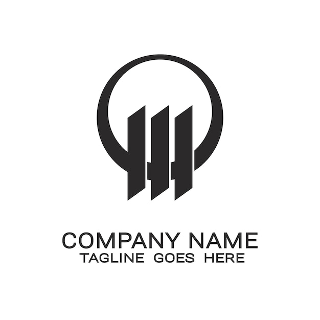 triumvirate creative logo, triple building design.