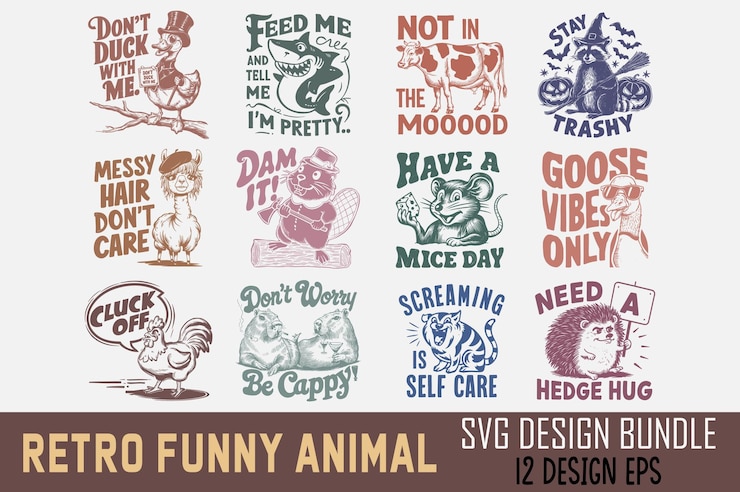 Vector tro funny sarcastic animal t shirt design