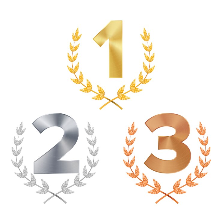 Vector trofee award set