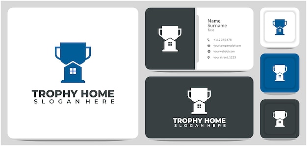 Trofee huis logo ontwerp