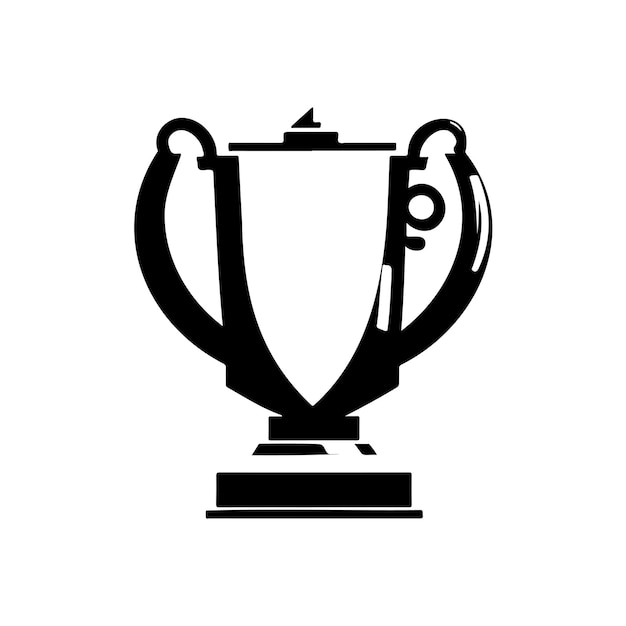 Trofee icoon handtekening zwarte kleur jeugddag logo vector element en symbool