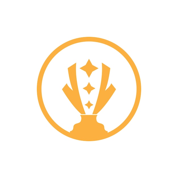 Trofee Logo Winnende Vector Voor Sporttoernooi Creatieve En Unieke Illustratie
