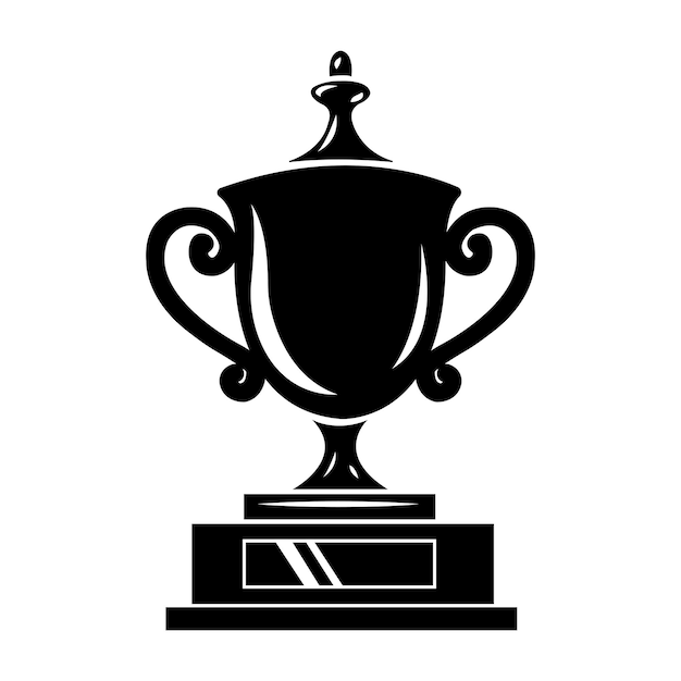 Trofee pictogram logo vector ontwerpsjabloon