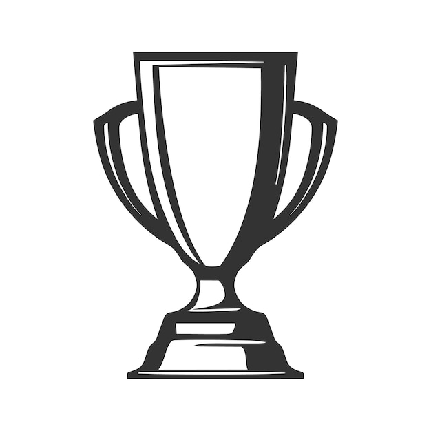 Trofee Pictogram Vectorillustratie Kampioen Cup Logo Sjabloon