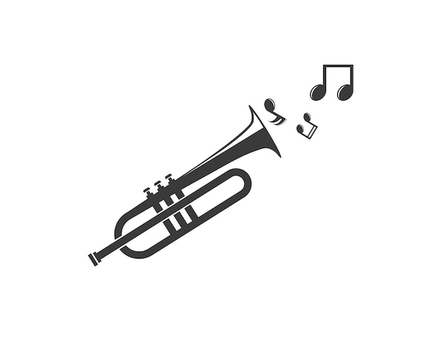 Trompet pictogram vector illustratie ontwerp
