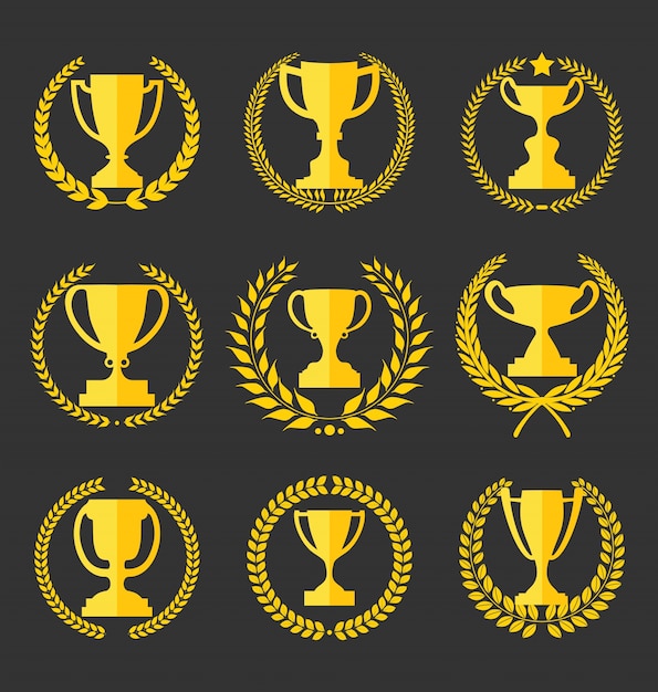 Trophy and awards badges