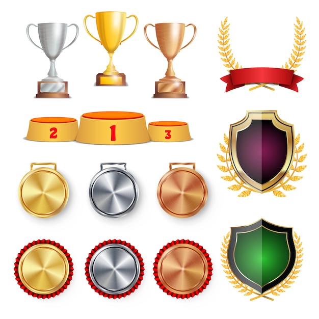 Trophy Awards set illustratie