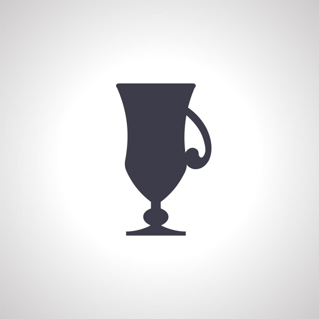 Vector trophy cup isolated icon winner cup icon