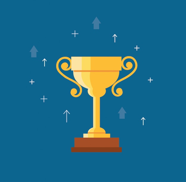 Trophy cup vector