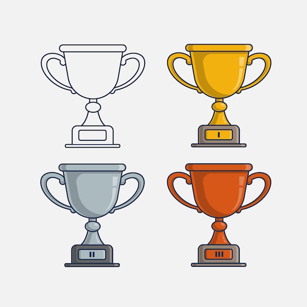 Trophy icon illustration