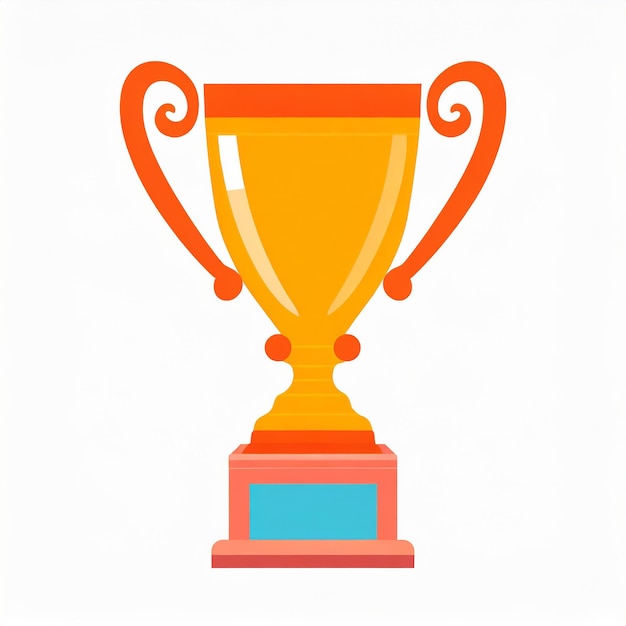 trophy icon isolated on white backgroound