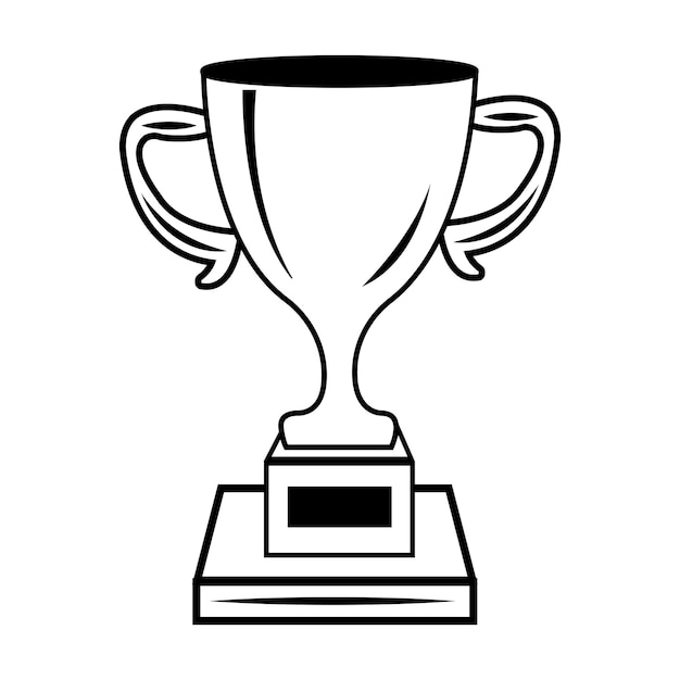 Шаблон векторного логотипа трофея