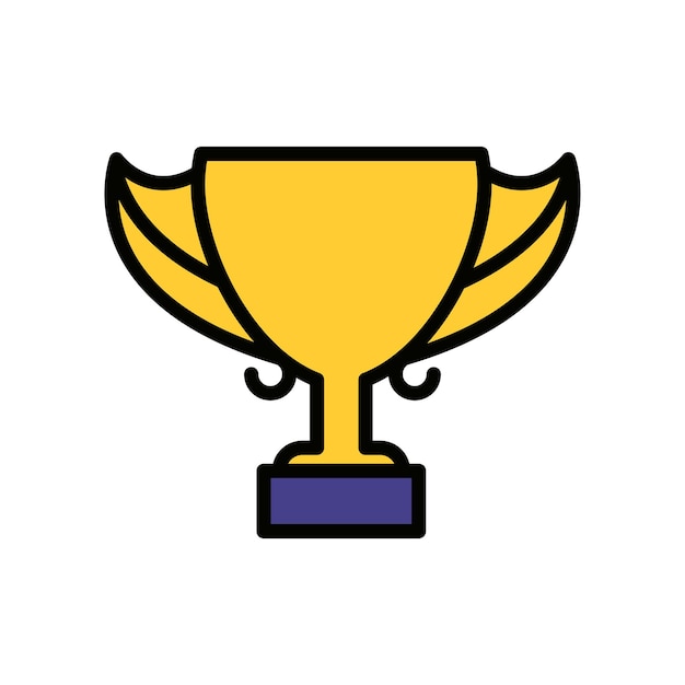 trophy icon vector design templates