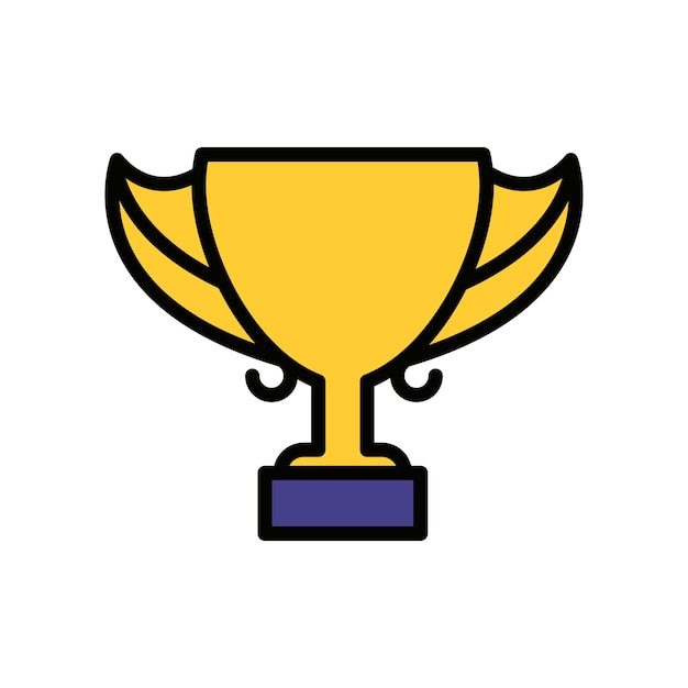 Trophy icon vector design templates