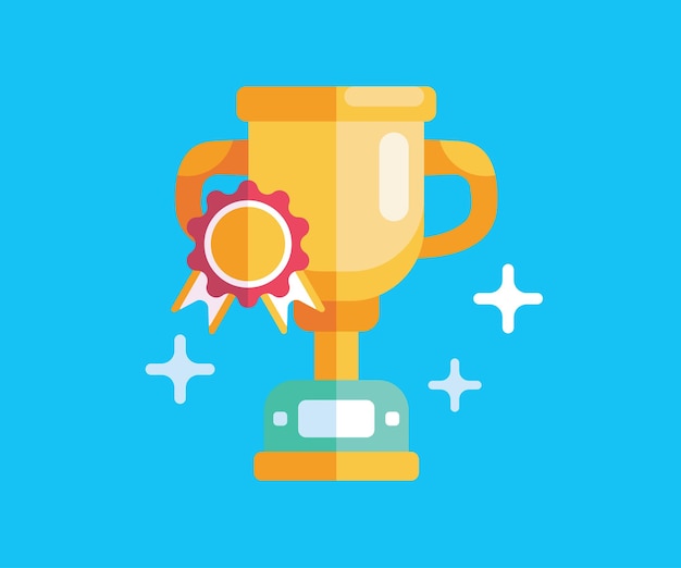 trophy icon vector design