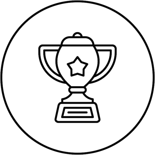 Trophy icon vector image Can be used for Learning