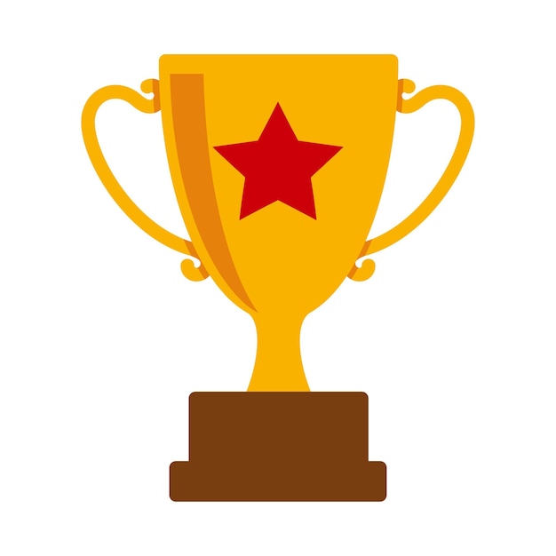 trophy icon vector logo template