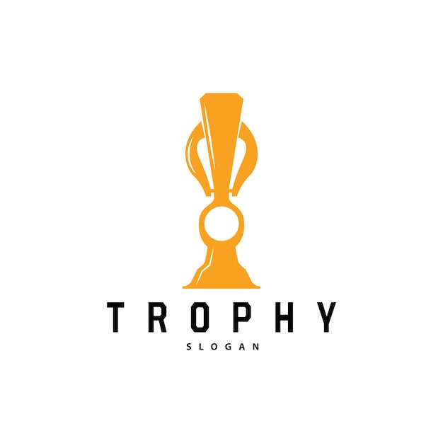 Vettore logo design vector icon template illustration cup championship tournament trofeo vincitore del premio