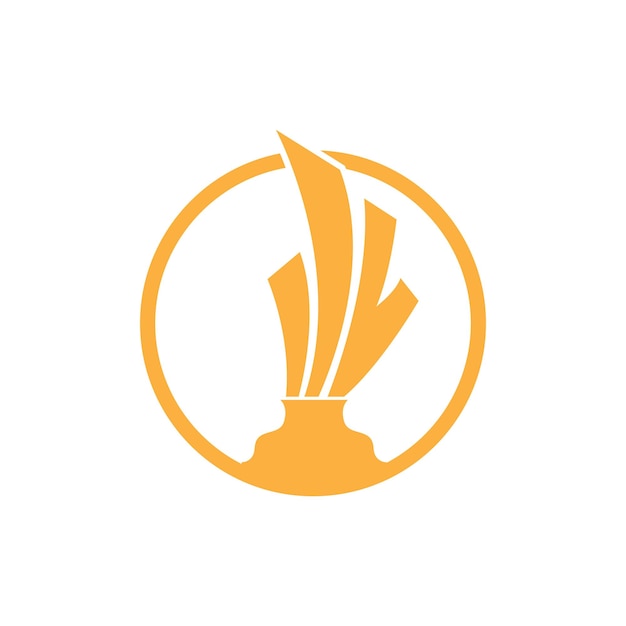 Трофейный логотип, выигравший вектор для спортивного турнира, креативная и уникальная иллюстрация