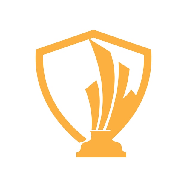 Trophy Logo Winning Vector For Sports Tournament Creative And Unique Illustration