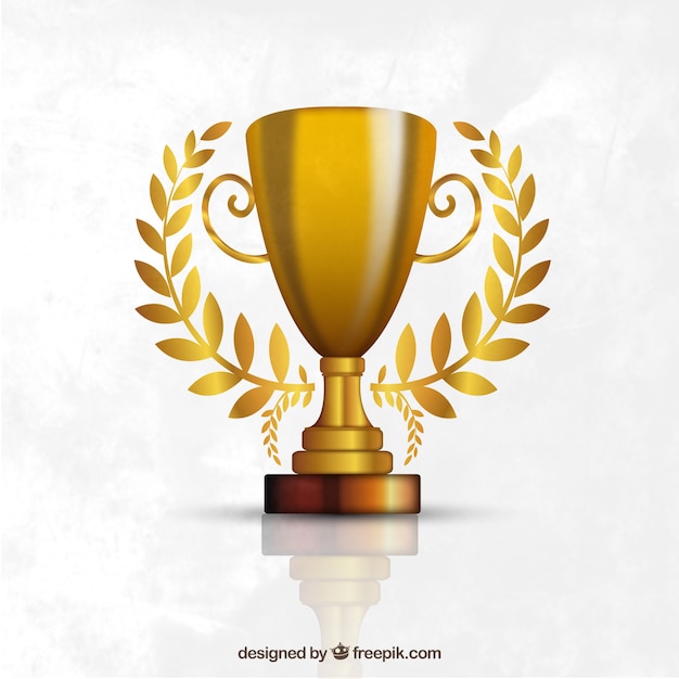 trophy made of gold