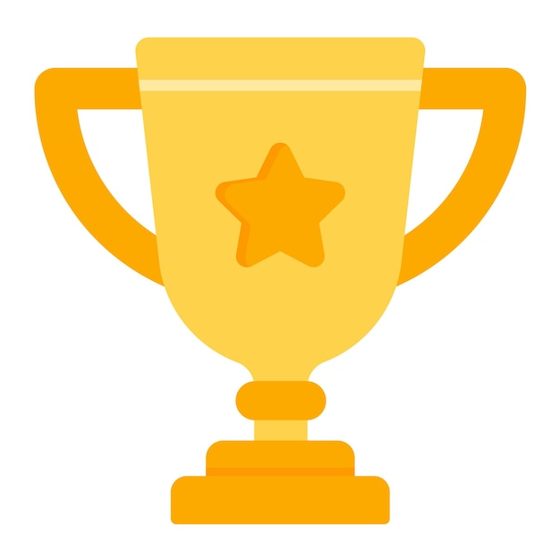 Vector trophy vector illustration style