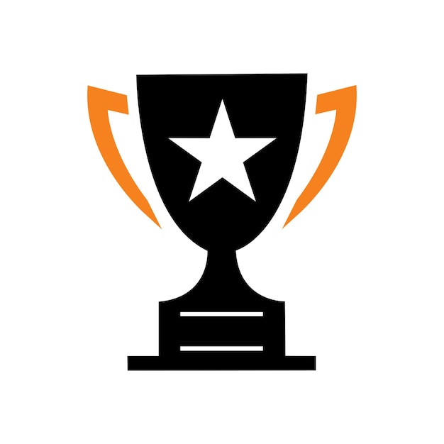 Vector trophy vector logo design template