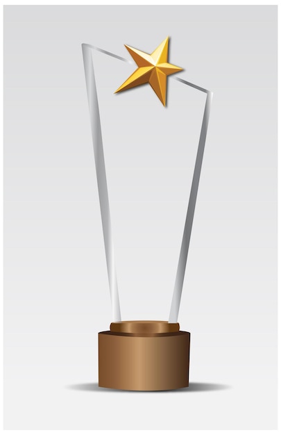 Vector trophy vector mockup