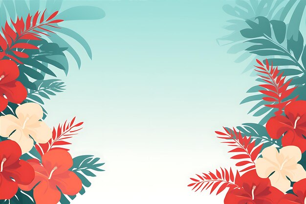 Tropical Background Palm Leaves