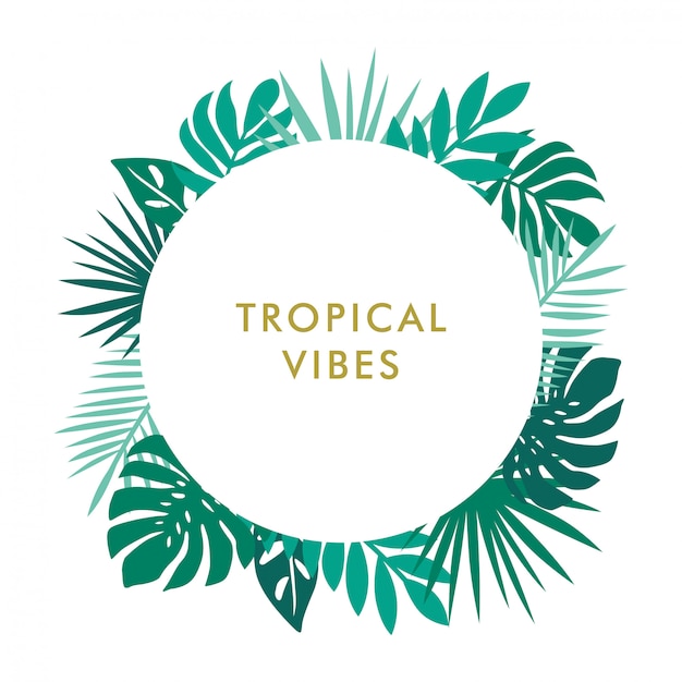 Vector tropical background