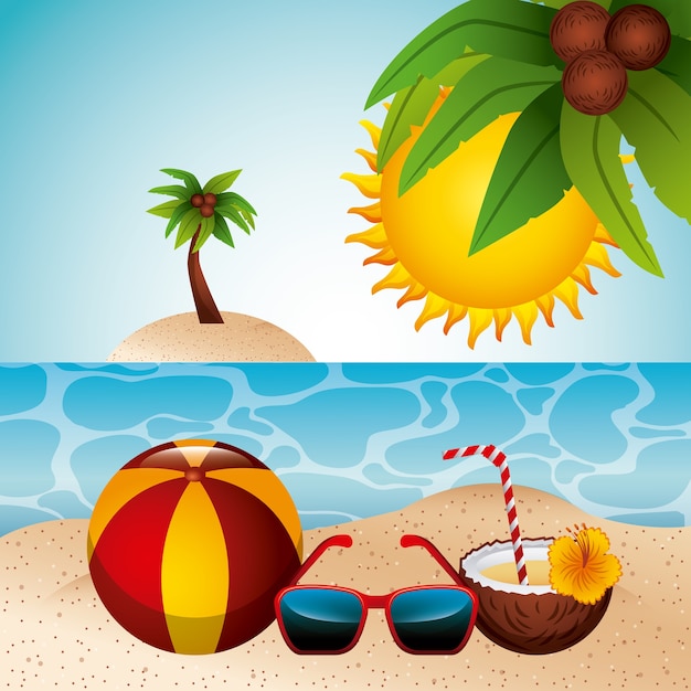 Tropical beach vacation image 