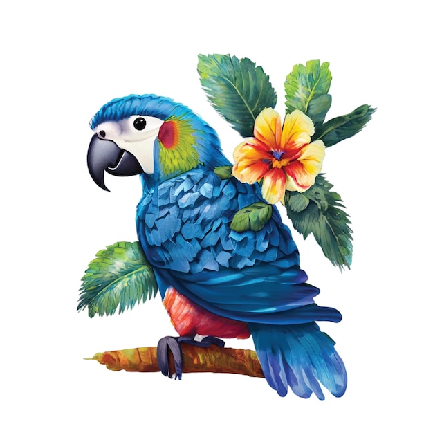 Tropical Birds Parrots Design