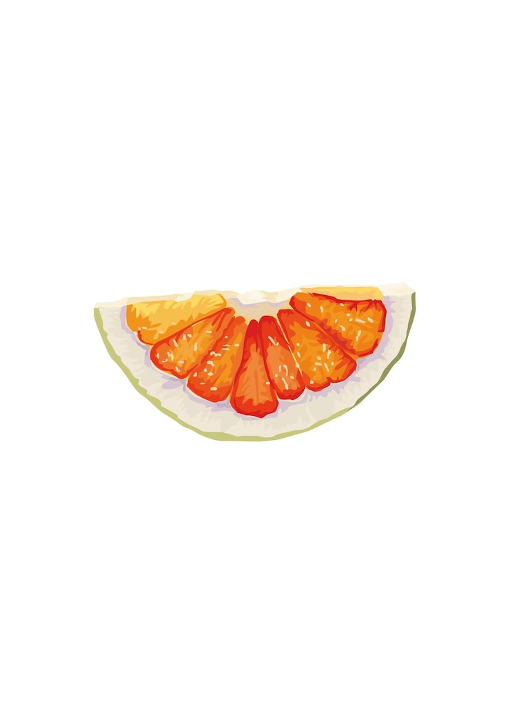 Vector tropical exotic fruit summer delicious fruits vector illustration in flat style